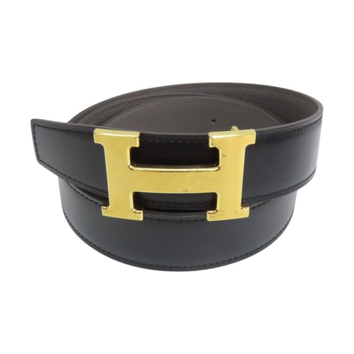 Hermes reversible belt black - reversible,