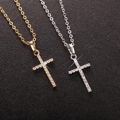 Collana croce oro - collana,