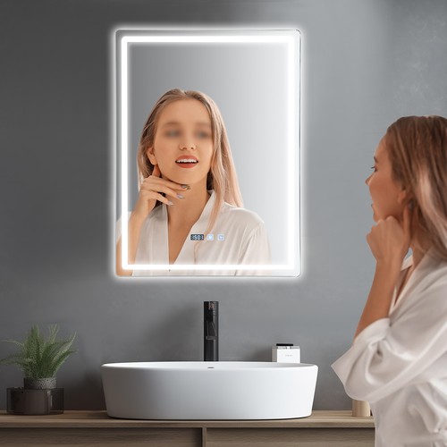 Specchio parete touch - parete, senza
