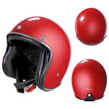 CASCO JET MOTO CAFE RACER