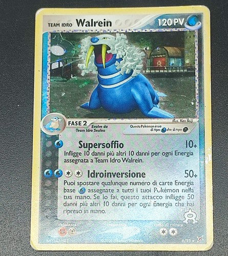 Pokemon walrein rara holo - 6/95,