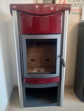 Stufa legna Karmek One Anna 9,5kw rossa convenzione naturale NUOVA