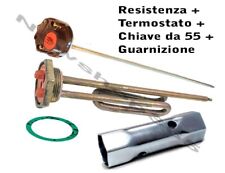 Resistenza + Termostato + Guarnizione + Chiave 55x55 scaldabagno a vite 1200 W
