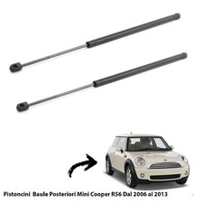 2 MOLLE A GAS PISTONI PISTONCINI PORTELLONE BAGAGLI MINI COOPER R56 DAL 2006
