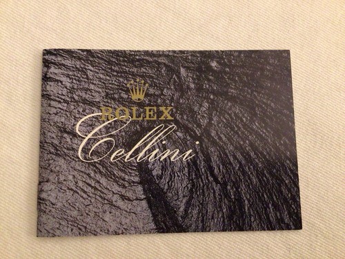 Libretto booklet rolex cellini - libretto,