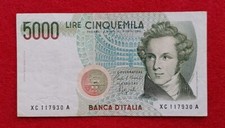 5000 LIRE VINCENZO BELLINI