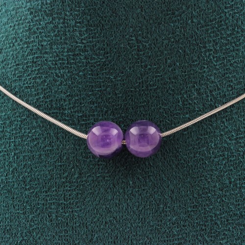 Collana perle ametista mm - ametista, 8