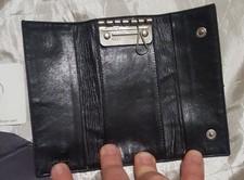 PRADA portachiavi key ring tessuto vela nylon pelle leather danneggiato damaged