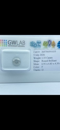 Gwlab diamante naturale round - diamante,