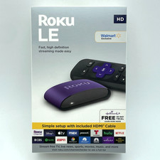ROKU LE Lettore multimediale streaming HD 1080p con telecomando e cavo HDMI NUOVO sigillato