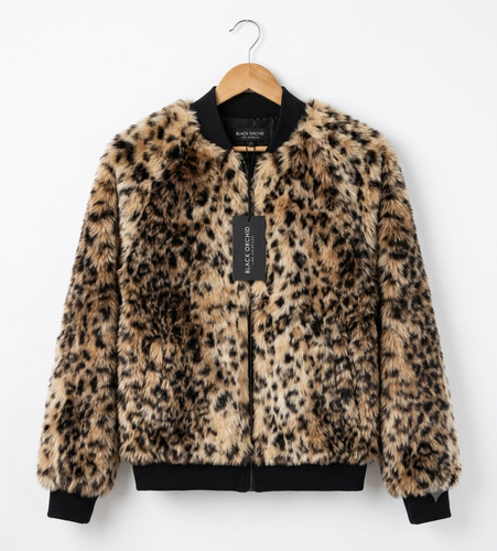 Bomber nero orchidea lusso