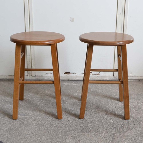Sgabelli noce chiaro gamba - 2,