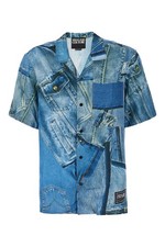 Camicia Uomo Azzurro Versace