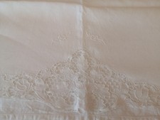 Lenzuolo Stupendo  Puro Lino Ricamo A Mano Burano Svendo