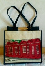 Borsa mare tela juta vintage 42x44 mare spiaggia borsetta donna piscina pic nic 