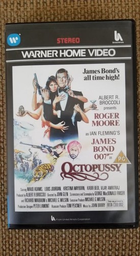Octopussy clamshell vhs - octopussy, uk