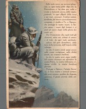 illustratori Boccasile Militari Alpini F. Grande  spedita