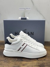 Stupende scarpe Hogan H580 bianche sneaker Pelle  memory foam Luxury Uomo 42