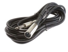 CAVO AUDIO SPINA CANNON XLR M - SPINA JACK 6,3 M MONO 5m