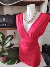 Red sheath dress one size - one, new