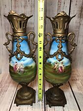 Coppia Vasi Vintage Porcellana