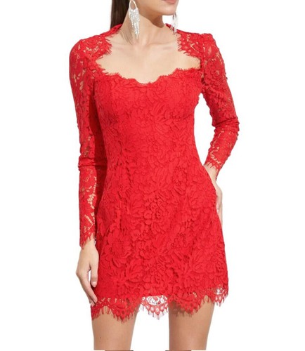 Abito corto vestito rosso