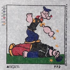 Canovaccio mezzopunto mezzo punto SENZA FILI 40x40 BRACCIO DI FERRO var. 1