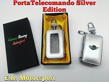 PortaTelecomando in Ecopelle SILVER Series Logo Metallico Scat Reg MINI