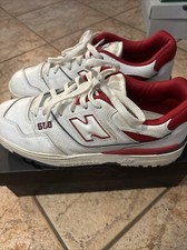 New Balance 550 White Red, Usate Poco Come Nuove. EU 43
