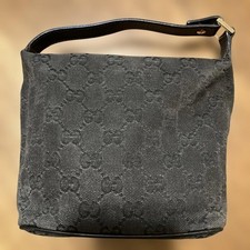 GUCCI Vanity bag GG tela pelle
