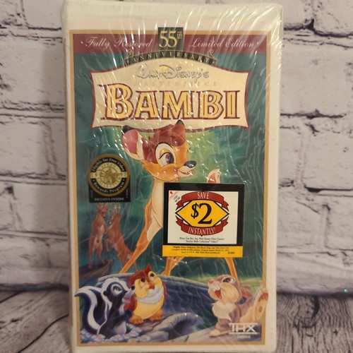 Vtg bambi vhs tape - vhs, walt