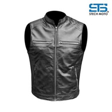 Moto Gilet in pelle da uomo