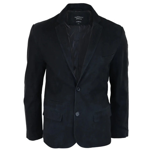 Blazer uomo pelle nero