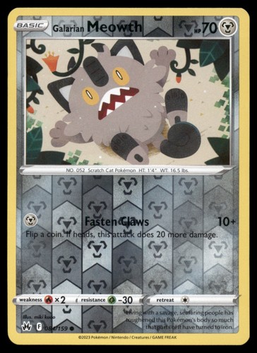 Galarian meowth 084 159 - meowth, crown