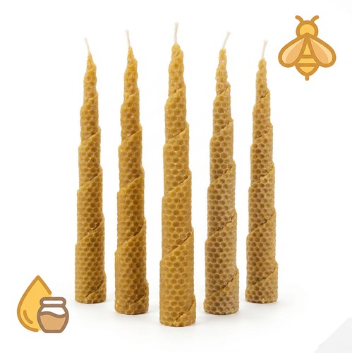 Set candele cera d api - candele,