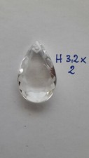 Goccia Cristallo Per Ricambio Restauro Lampadari Antichi Classica H.3,2cm #34
