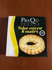 Tubo Luminoso Luminarie Natalizie 6 Mt. Luce Bianco Ghiaccio Per Interno/Esterno