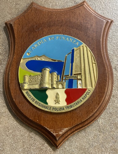 Crest legno guardia finanza - legno,