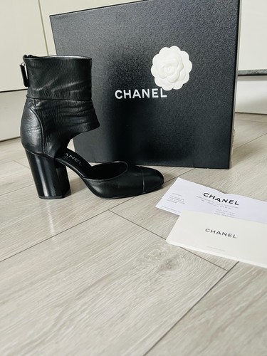 Stivaletti chanel neri logo - neri,