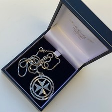 Cavalleria Maltese Collana ciondolo Ordine Di San Giovanni Croce Di Malta