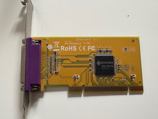 Vintage Sunix 1-port IEEE1284 Parallel Port Universal PCI Board - SUN1989 Tested