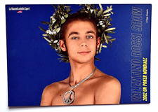 VALENTINO ROSSI AUTOGRAFO CARTOLINA ROSSI SHOW 2002 MOTO GAZZETTA DELLO SPORT