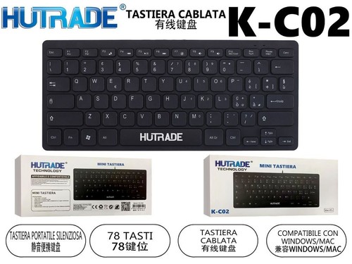 Tastiera cablata mini - cablata, hutrade