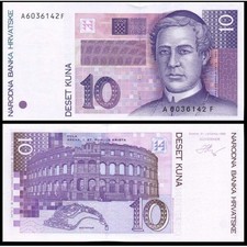 CROATIA 10 Kuna 1993 - UNC -