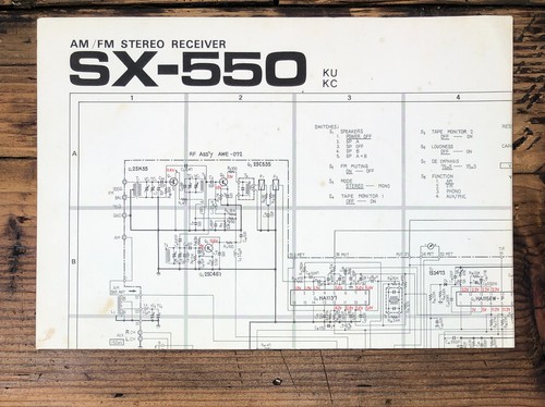 Pioneer 550 kc - sx-550, ku
