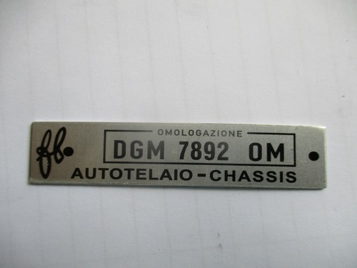 Targa dgm 7892 om - dgm,