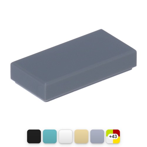 20x piastrelle lego 1x2 - piastrelle,