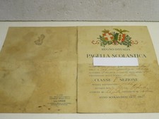 pagella scolastica epoca