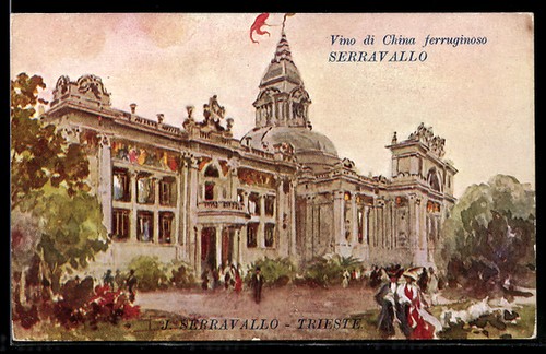 Cartolina trieste vino - cartolina, trieste,