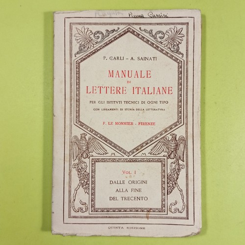 Manuale lettere italiane - manuale,